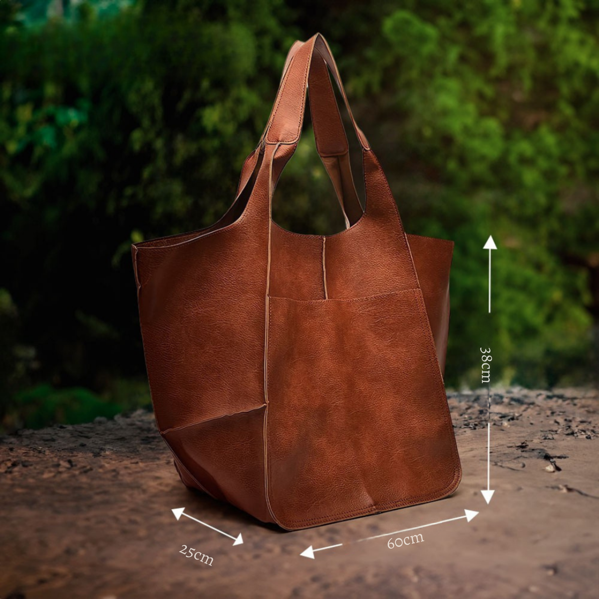 Laura | Lightweight & Spacious — Leather Bag