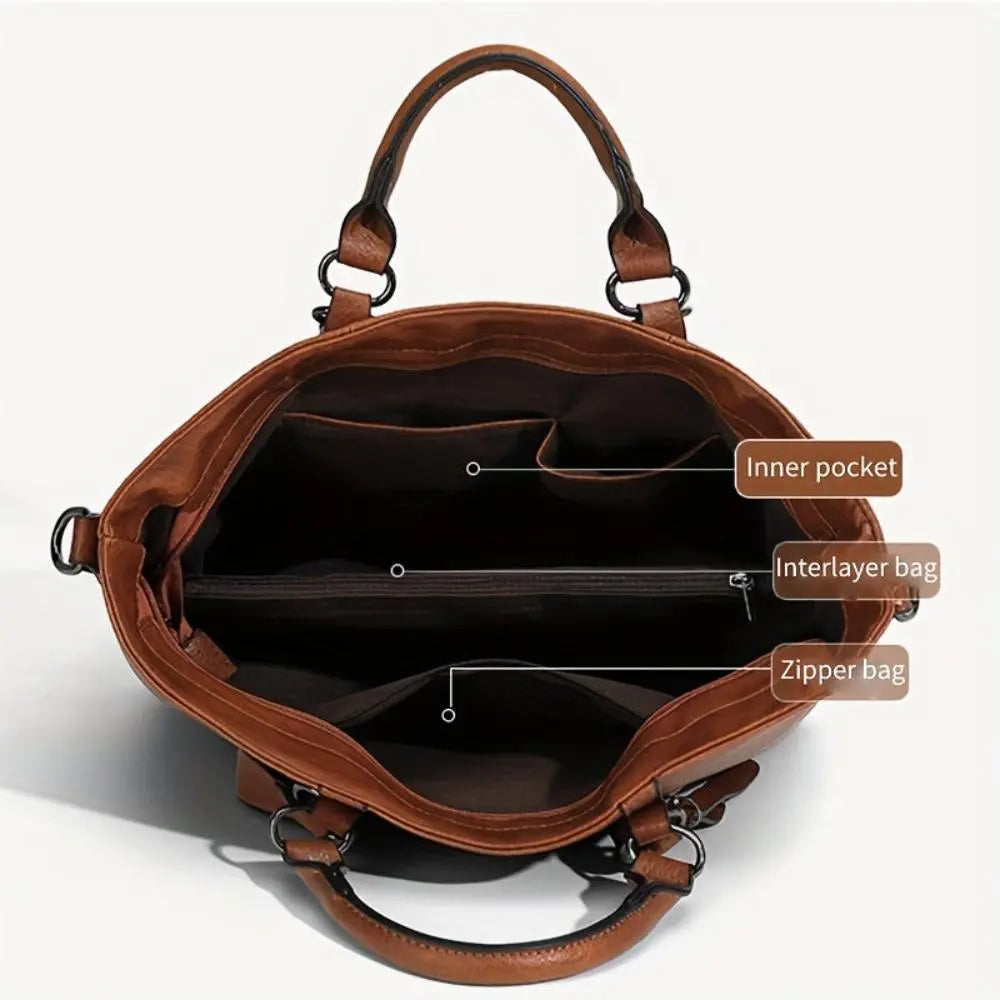 Charlotte | Comfortable to wear — Leather Shoulder Bag