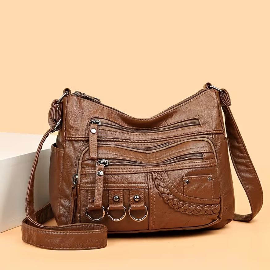 Elara | Everything Organized — Leather Shoulder Bag