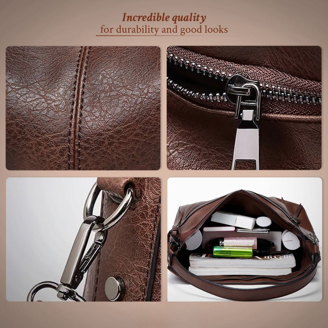 Magda | Lightweight & Spacious Leather Bag —  for Everyday Use
