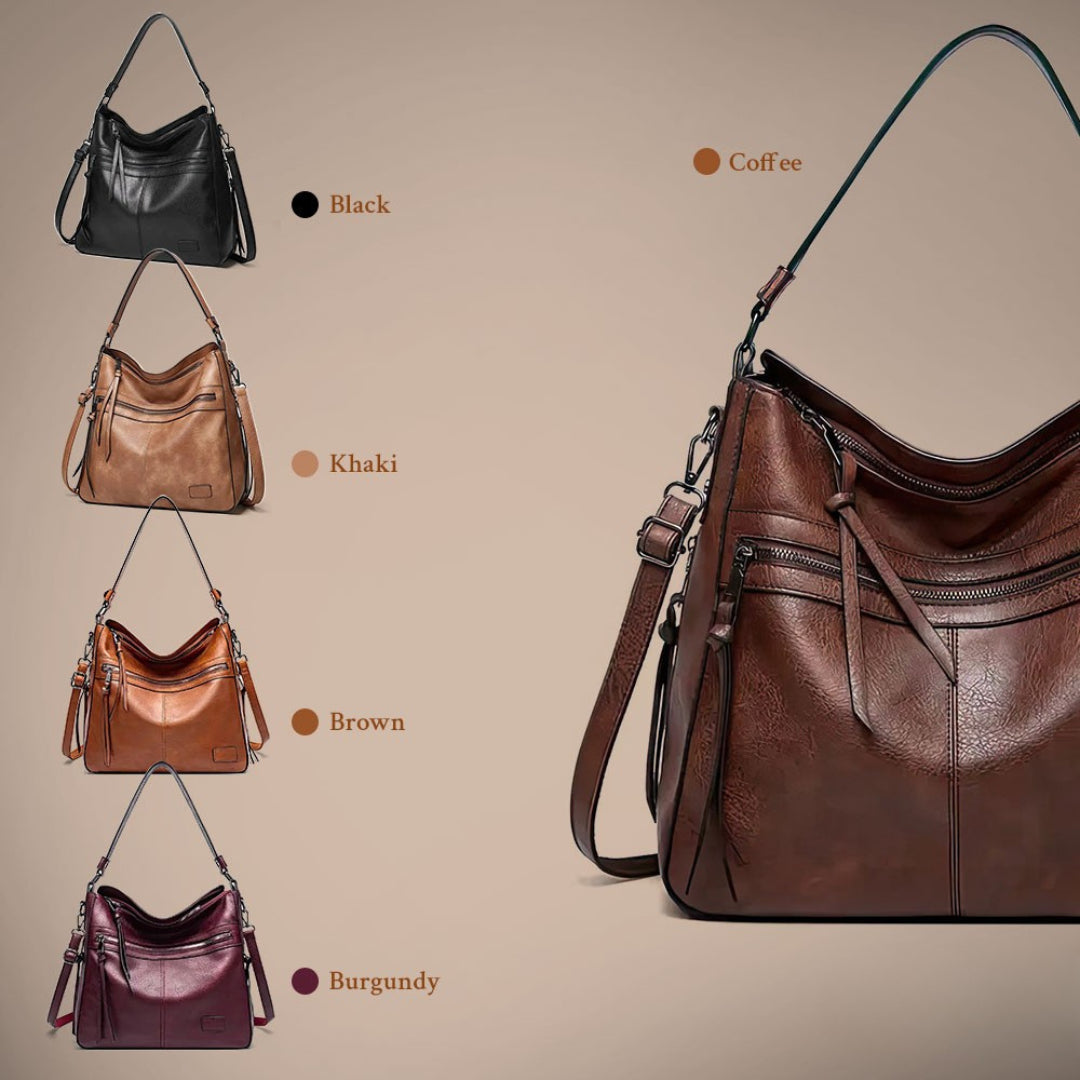 Magda | Lightweight & Spacious Leather Bag —  for Everyday Use