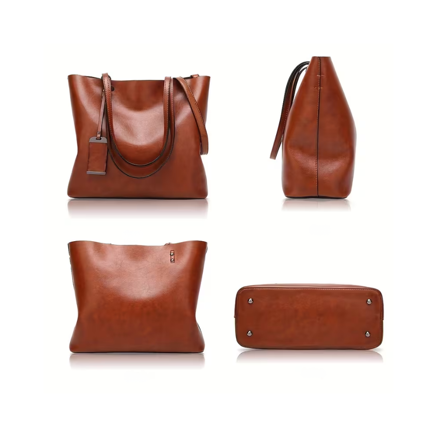 Mira | Laptop with you, hands free — Vegan Leather Tote