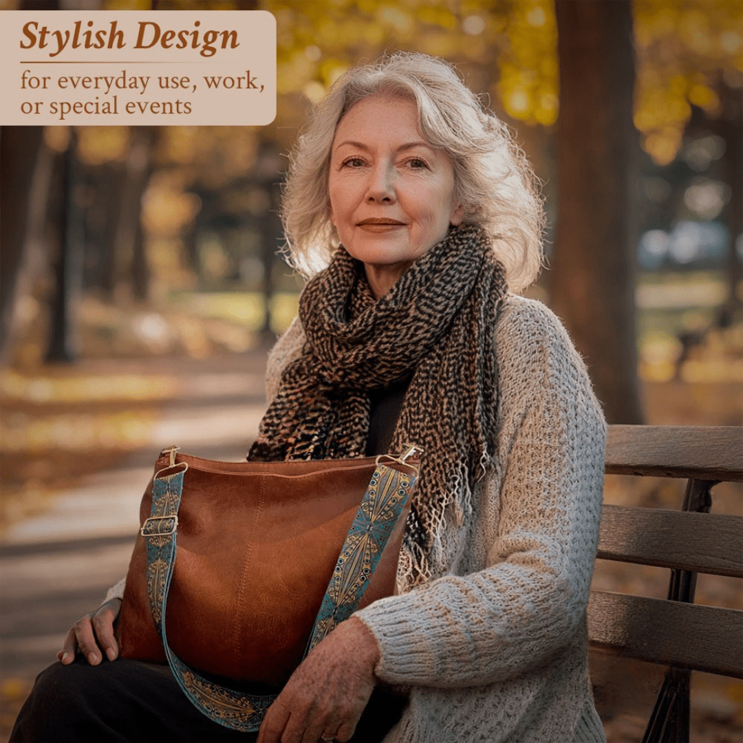 Chelsey | Spacious and organised — Vegan Leather Work Bag with compartments