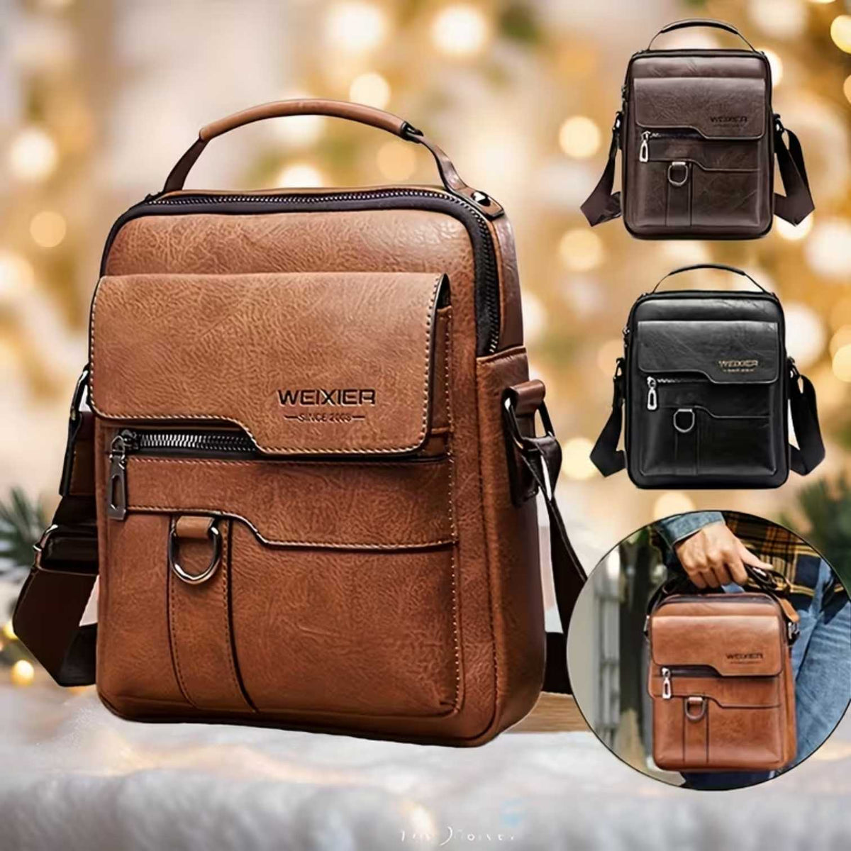 Milan | Sturdy shoulder bag made of Vegan Leather