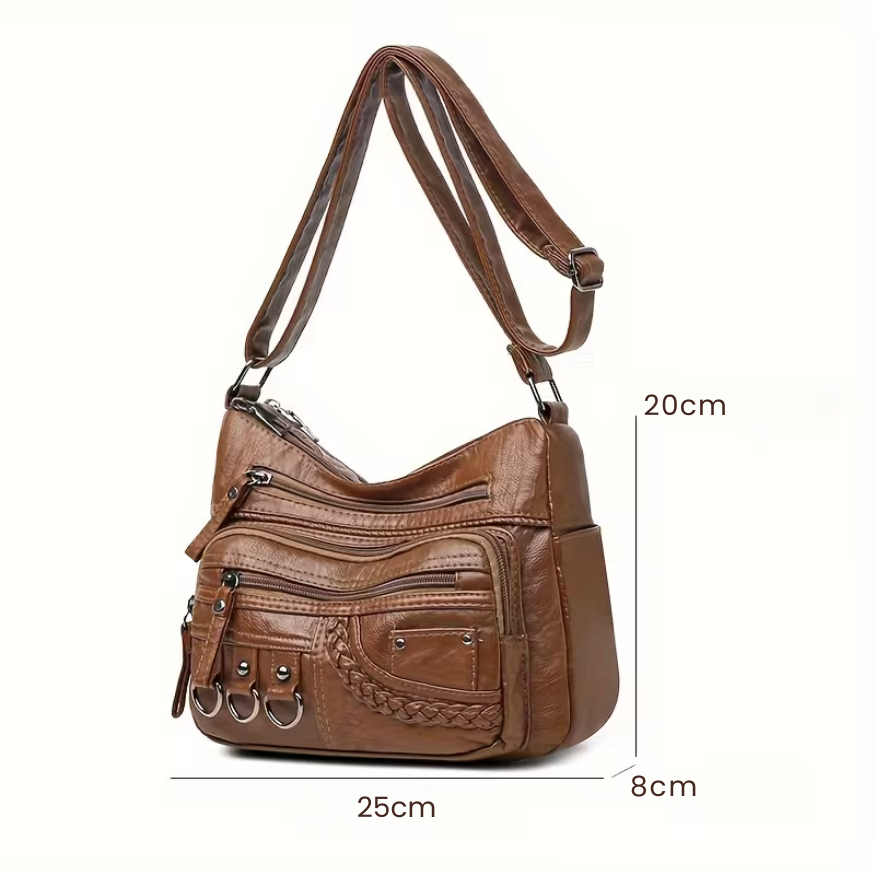 Elara | Everything Organized — Leather Shoulder Bag