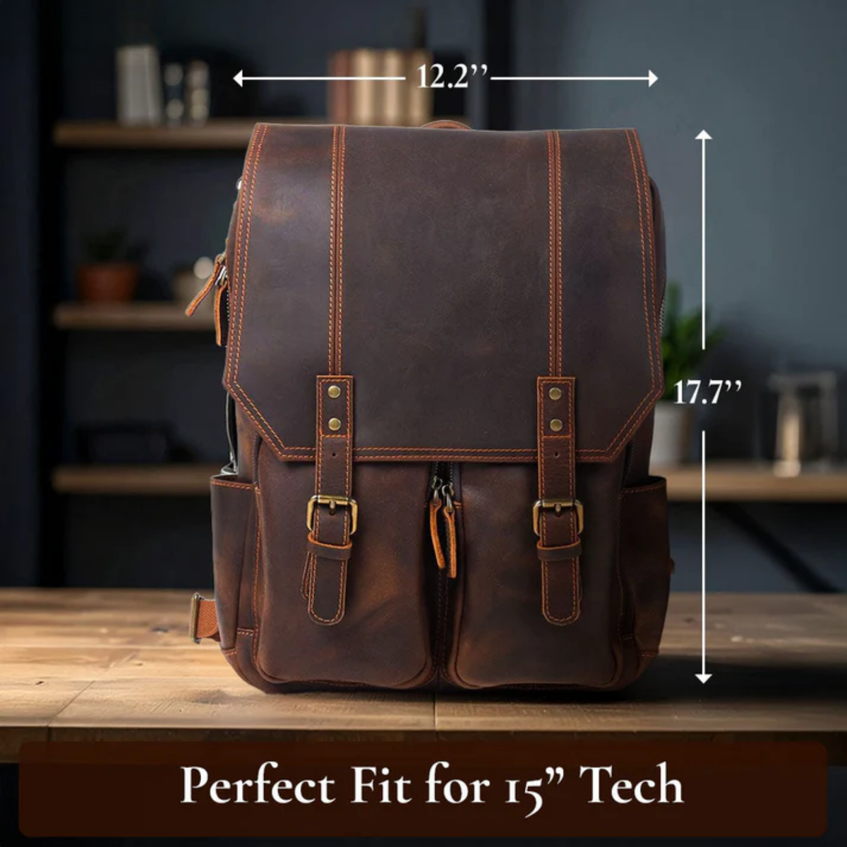 Robert | Sturdy travel backpack made of Vegan Leather