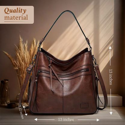 Magda | Lightweight & Spacious Leather Bag —  for Everyday Use