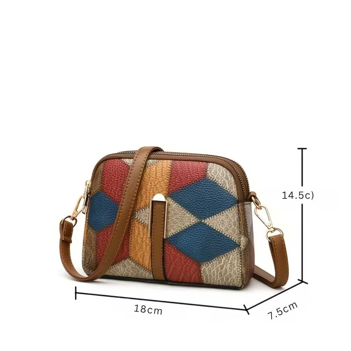 Sofia | Eye-catching and unique — Vegan Leather Mini Bag with Colour