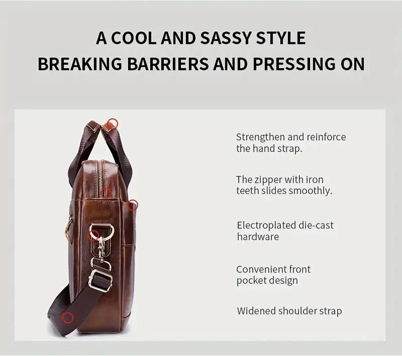 Tyler | Spacious bag made of Vegan Leather for work