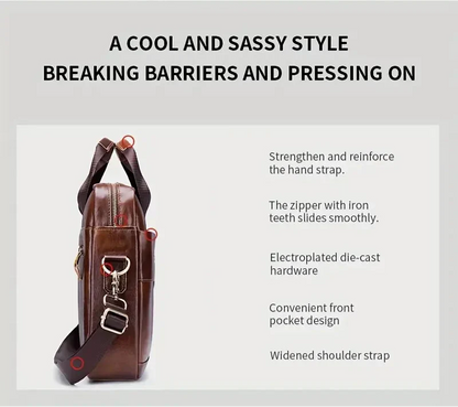 Tyler | Spacious bag made of Vegan Leather for work