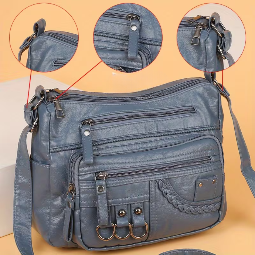 Elara | Everything Organized — Leather Shoulder Bag