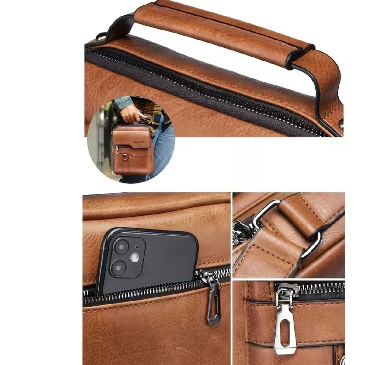 Milan | Sturdy shoulder bag made of Vegan Leather