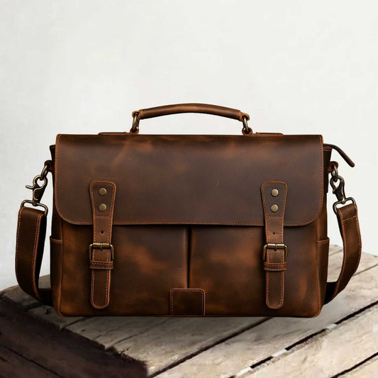 Mark | Vegan Leather Laptop Bag for Work