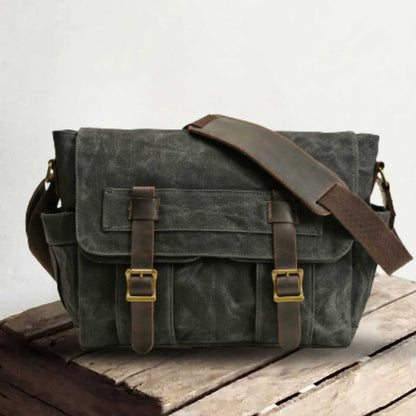 Scott | Shoulder bag made of Vegan Leather and canvas