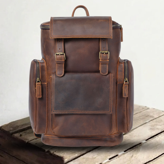 Charles | Laptop backpack made of Vegan Leather