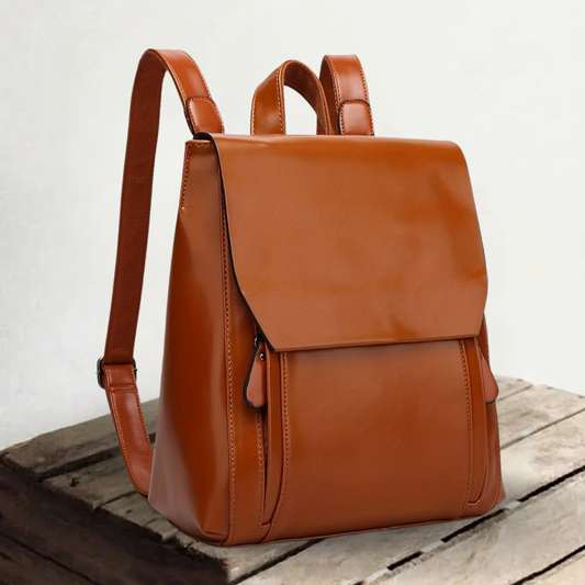 Lina | Both hands free — Vegan Leather Backpack for Work