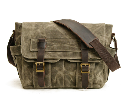 Scott | Shoulder bag made of Vegan Leather and canvas