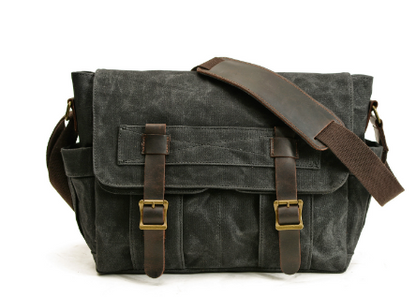 Scott | Shoulder bag made of Vegan Leather and canvas