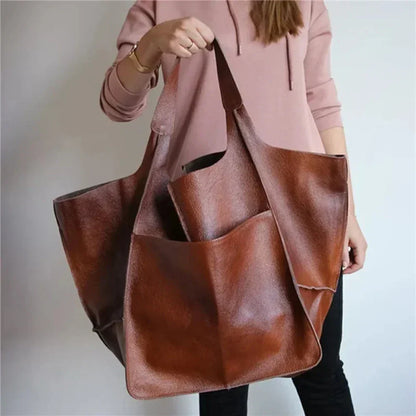 Laura | Lightweight & Spacious — Leather Bag