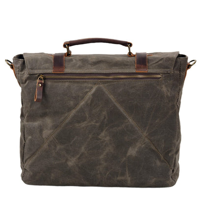 Ryan | Canvas shoulder bag made of Vegan Leather