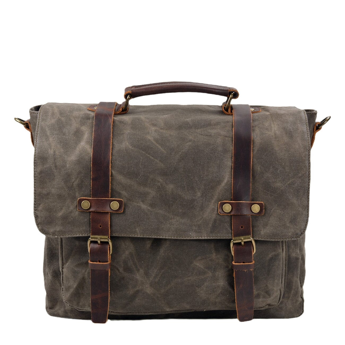 Ryan | Canvas shoulder bag made of Vegan Leather