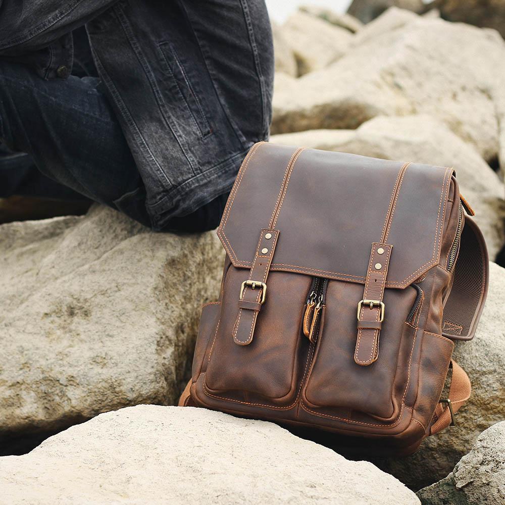 Robert | Sturdy travel backpack made of Vegan Leather