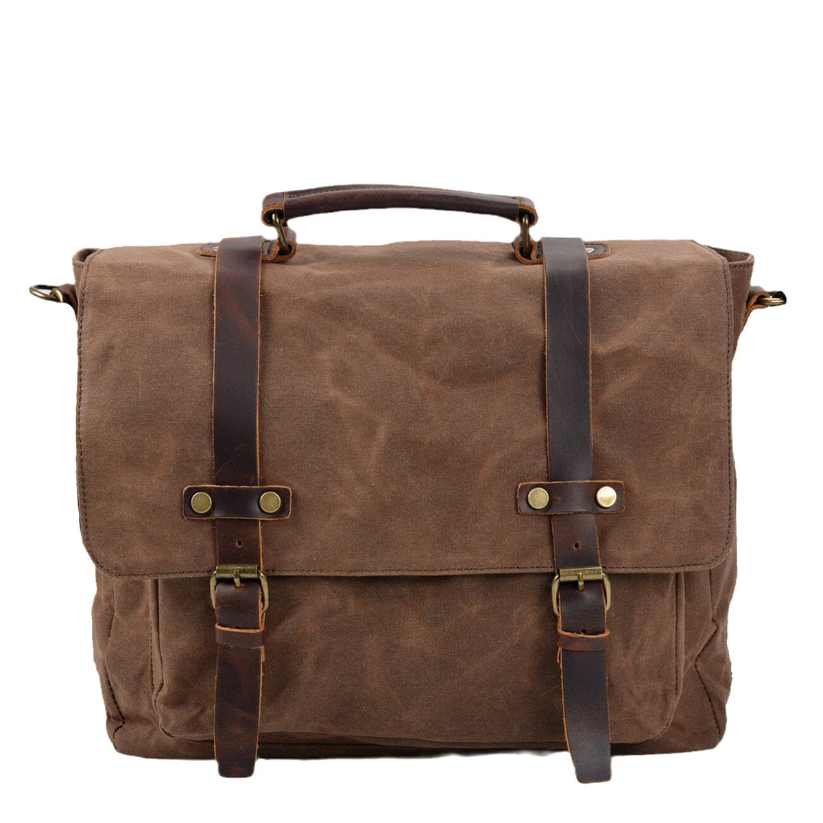 Ryan | Canvas shoulder bag made of Vegan Leather