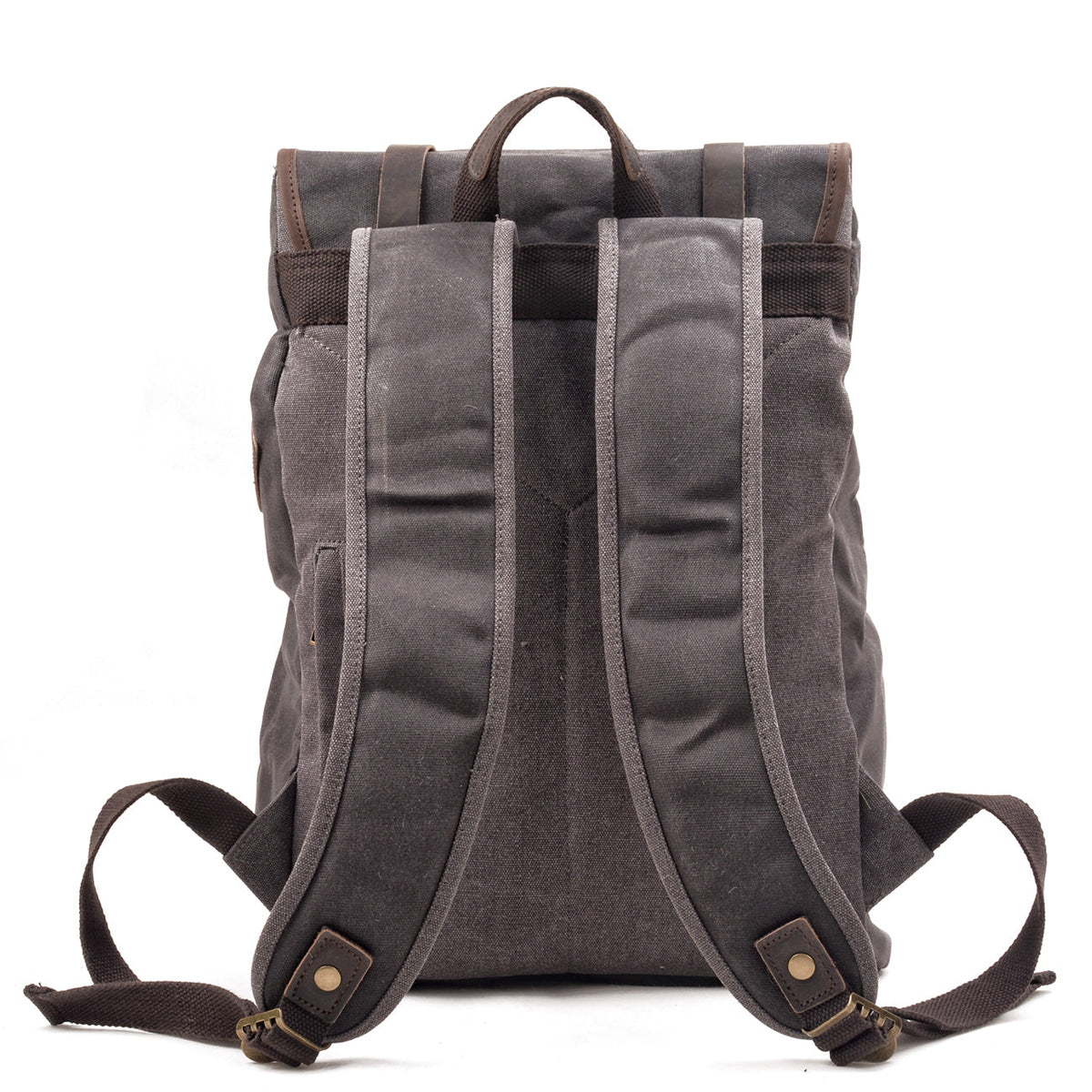 Marcus | Canvas travel backpack made of Vegan Leather