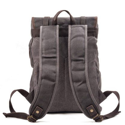Marcus | Canvas travel backpack made of Vegan Leather