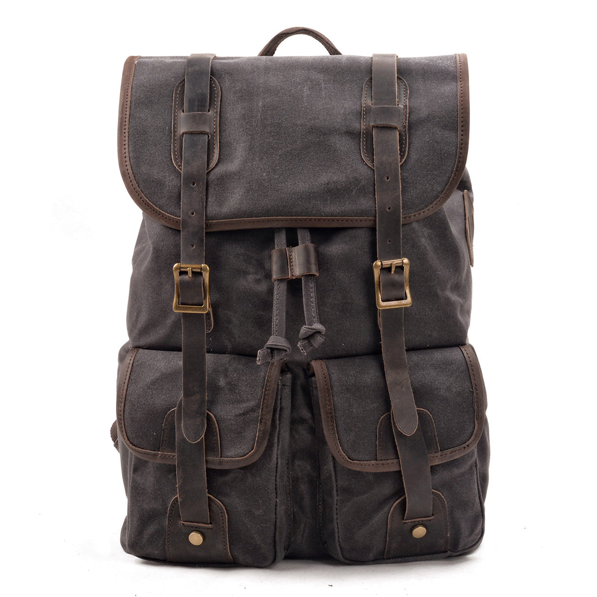 Marcus | Canvas travel backpack made of Vegan Leather