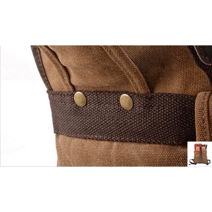 Marcus | Canvas travel backpack made of Vegan Leather