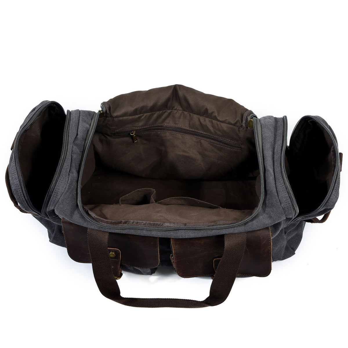 David | Canvas duffle bag for travel made of Vegan Leather