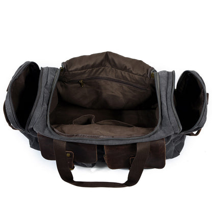 David | Canvas duffle bag for travel made of Vegan Leather