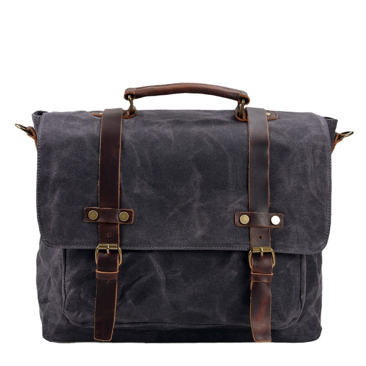 Ryan | Canvas shoulder bag made of Vegan Leather