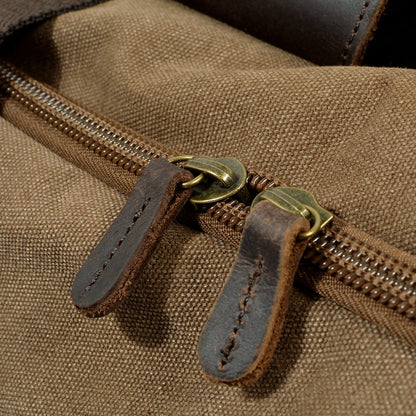 David | Canvas duffle bag for travel made of Vegan Leather
