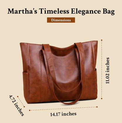 Martha | Long-lasting — Sturdy Vegan Leather Handbag