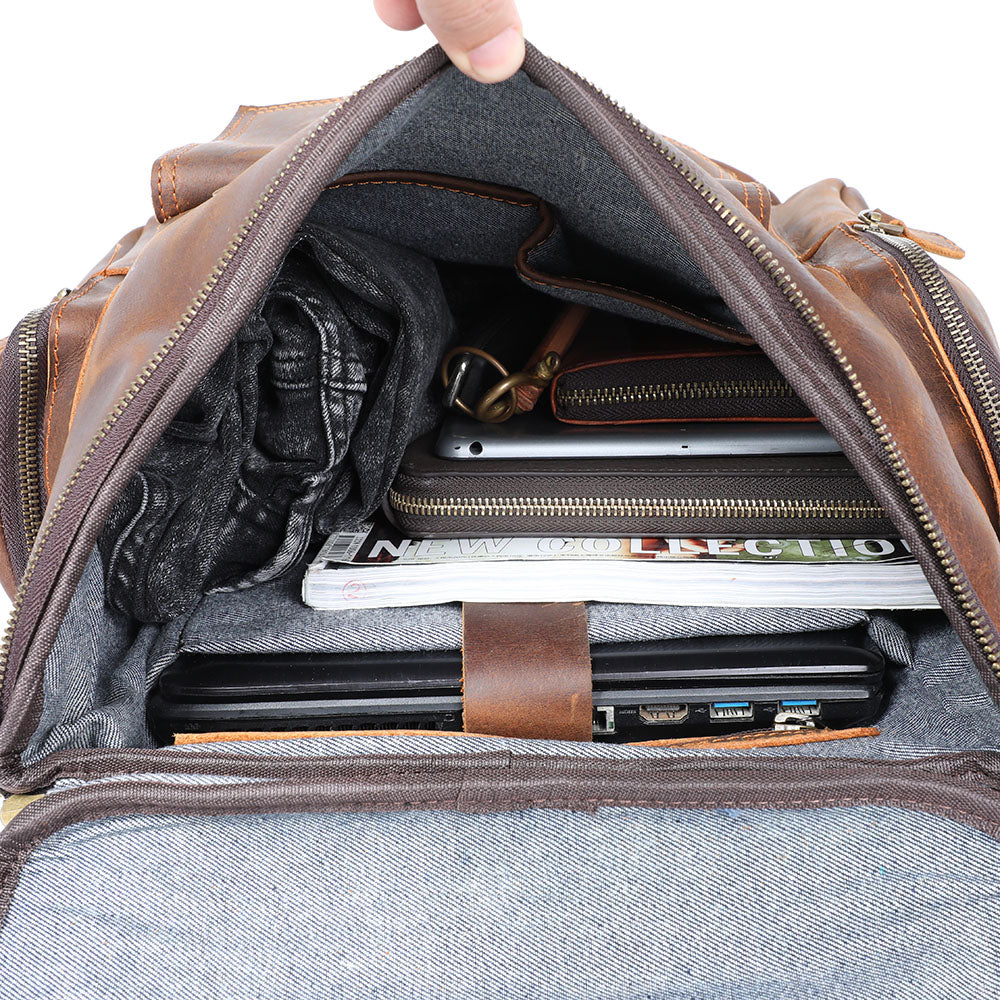 Charles | Laptop backpack made of Vegan Leather