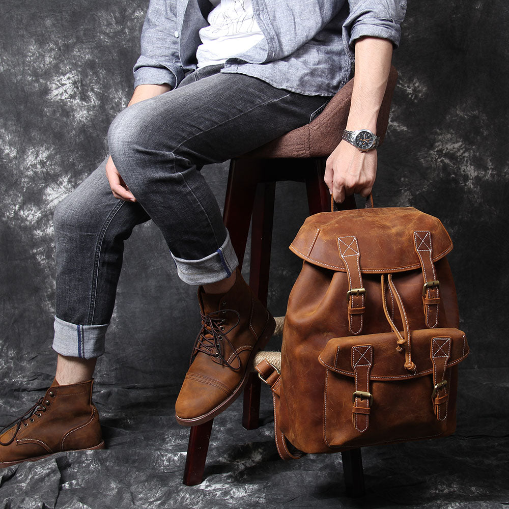 Jeffrey | Classic backpack made of Vegan Leather