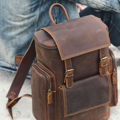 Charles | Laptop backpack made of Vegan Leather