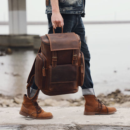 Charles | Laptop backpack made of Vegan Leather