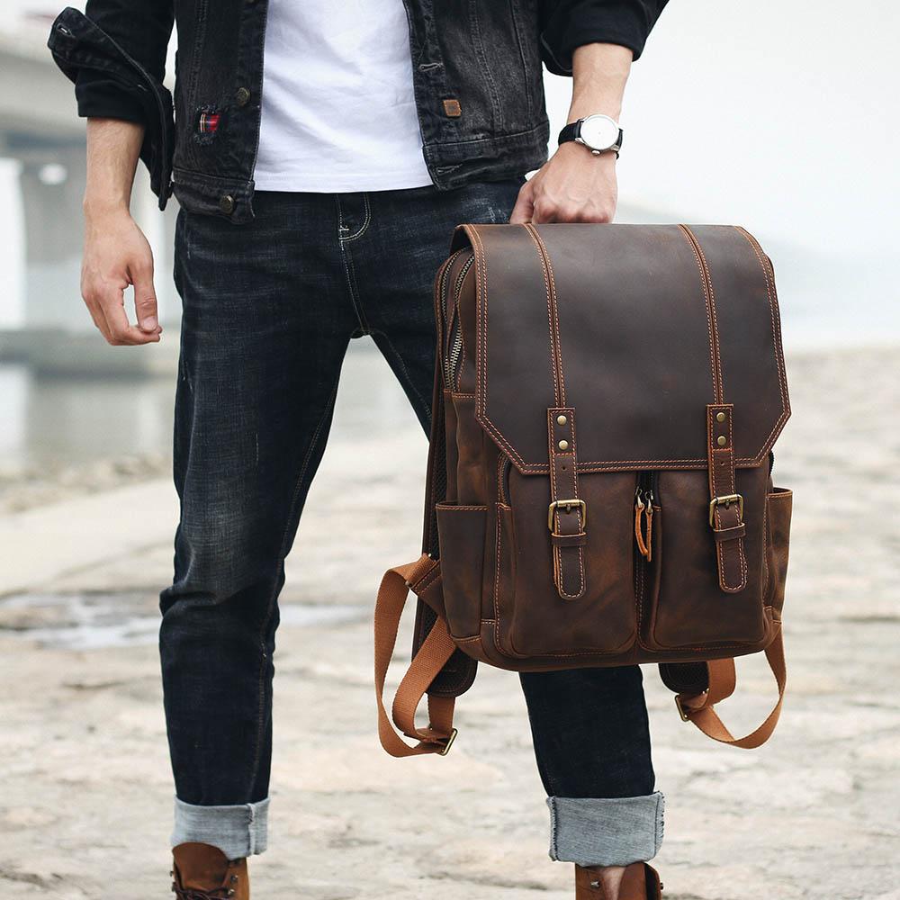 Robert | Sturdy travel backpack made of Vegan Leather