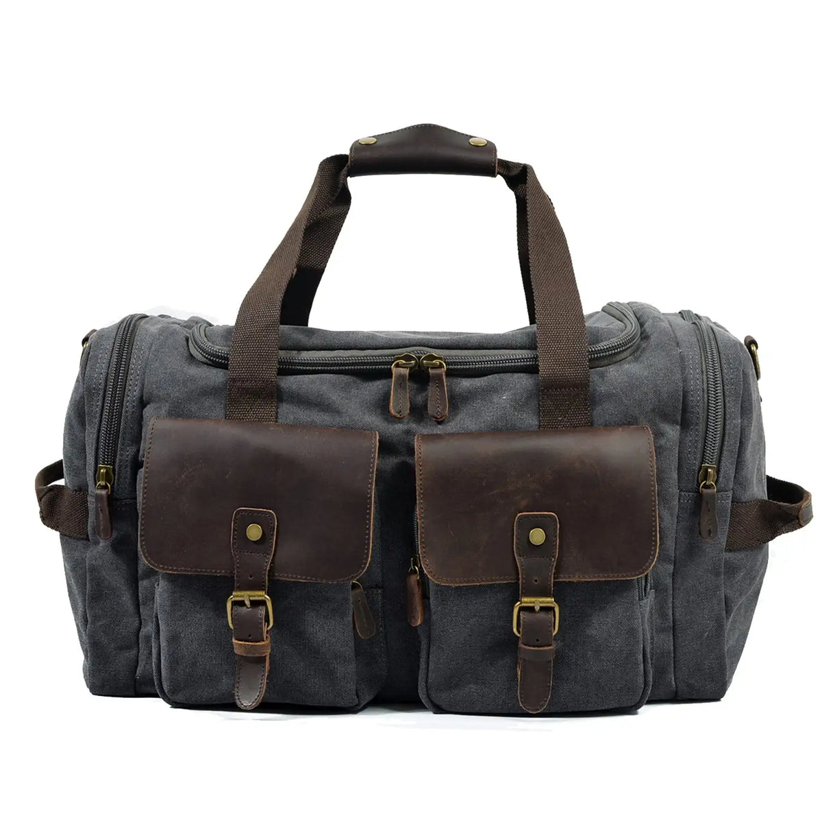 David | Canvas duffle bag for travel made of Vegan Leather