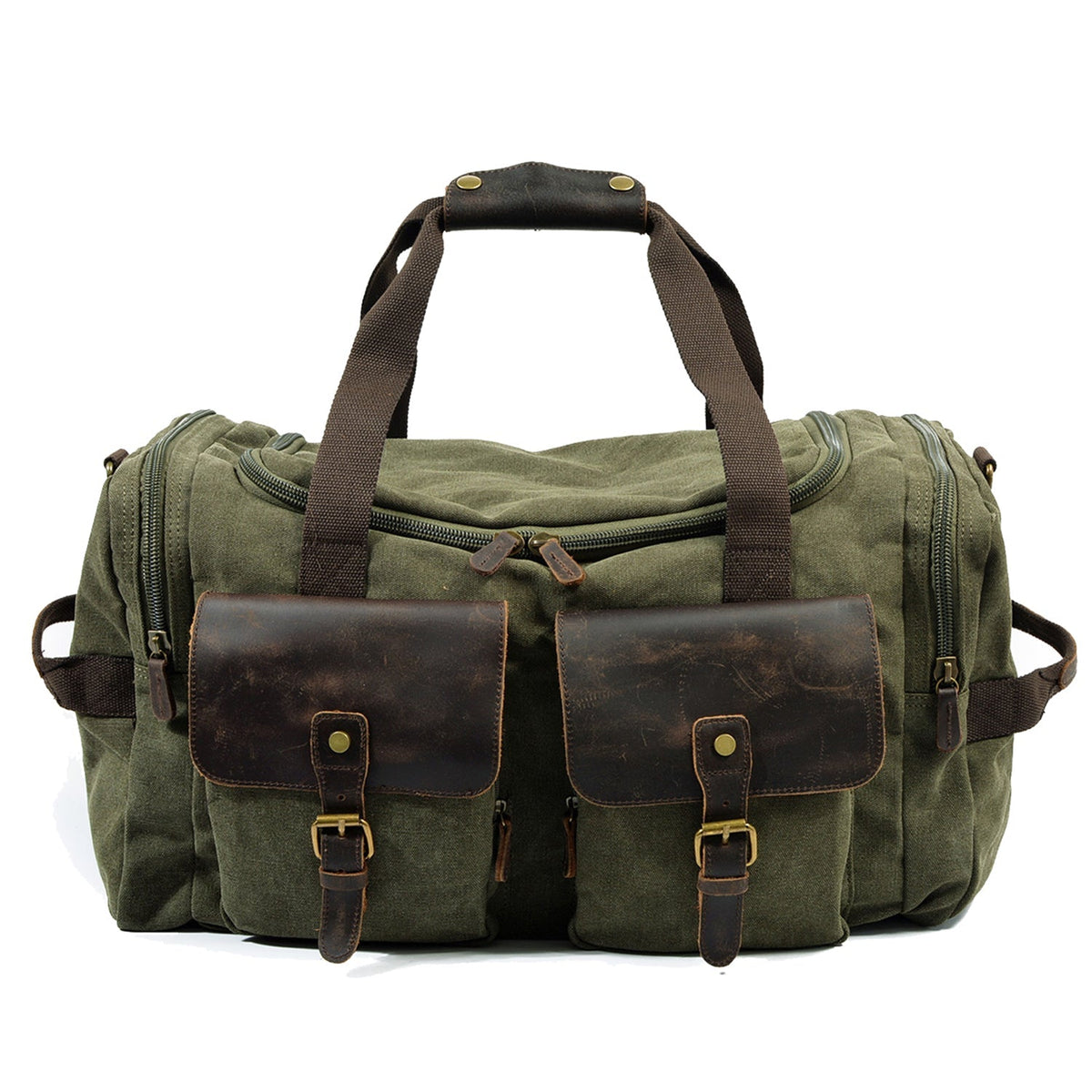 David | Canvas duffle bag for travel made of Vegan Leather