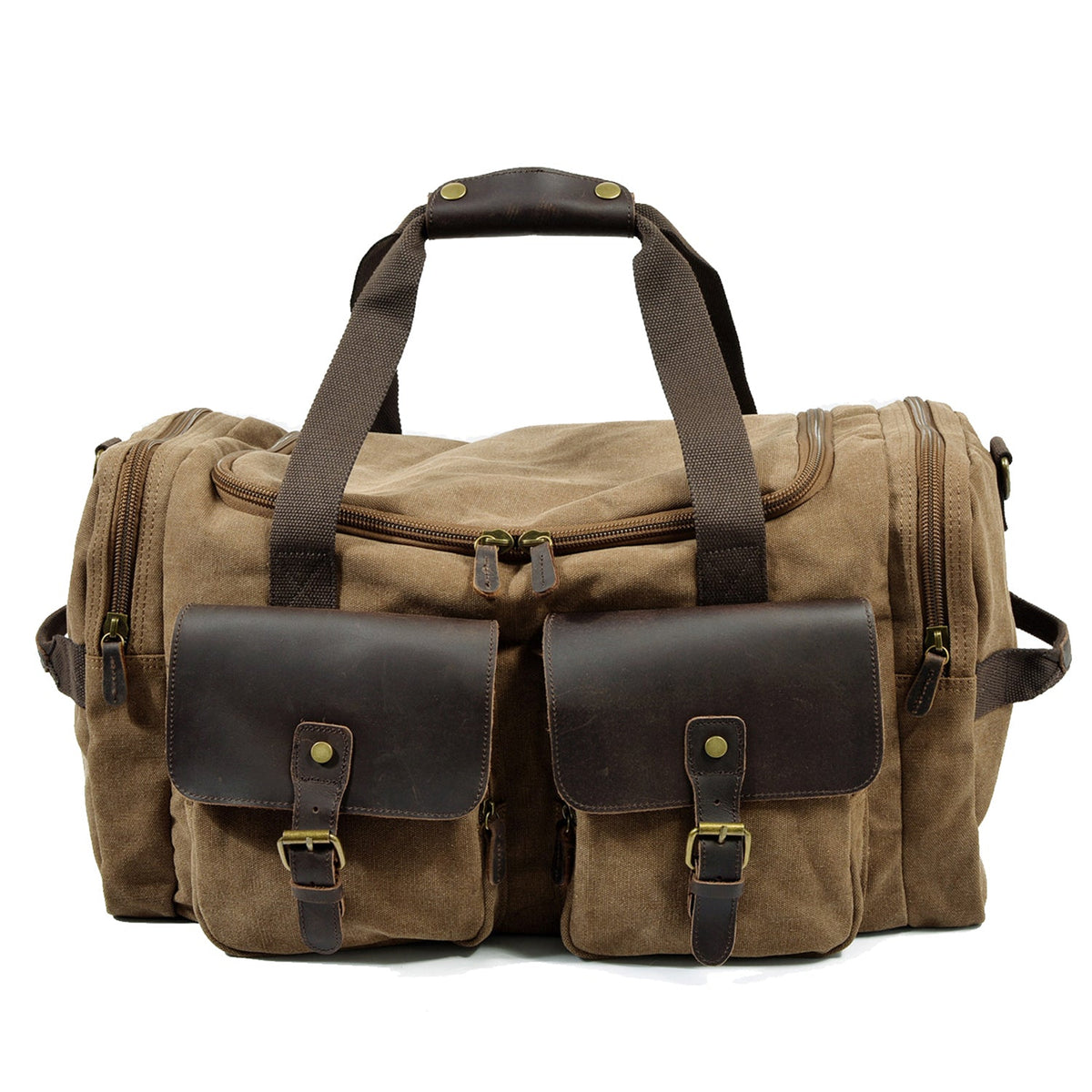 David | Canvas duffle bag for travel made of Vegan Leather
