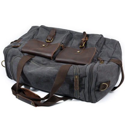 David | Canvas duffle bag for travel made of Vegan Leather