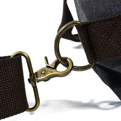 David | Canvas duffle bag for travel made of Vegan Leather