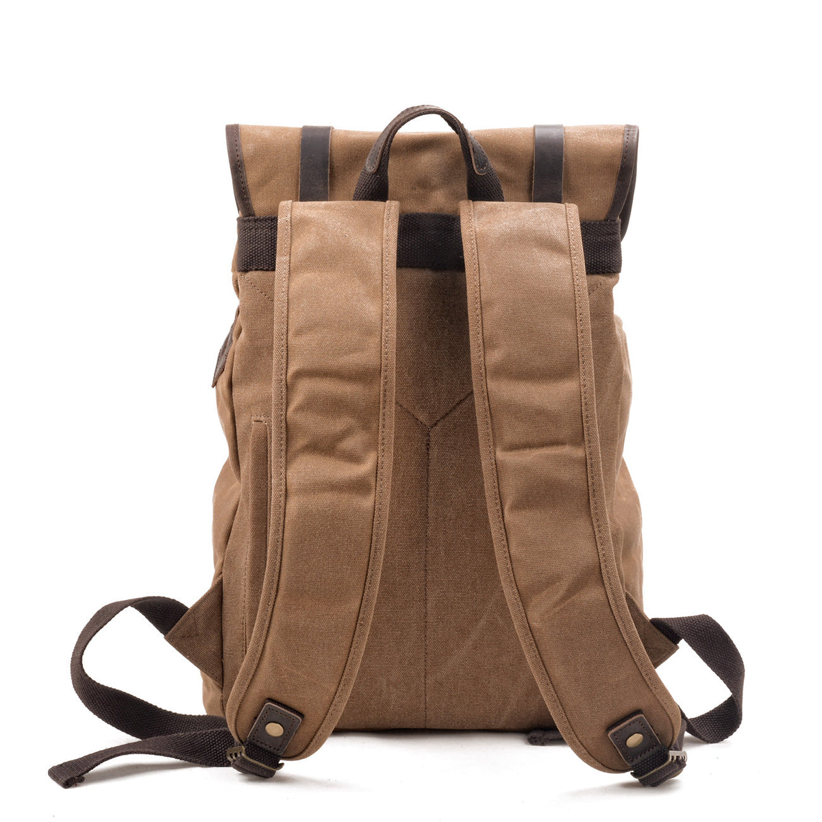 Marcus | Canvas travel backpack made of Vegan Leather