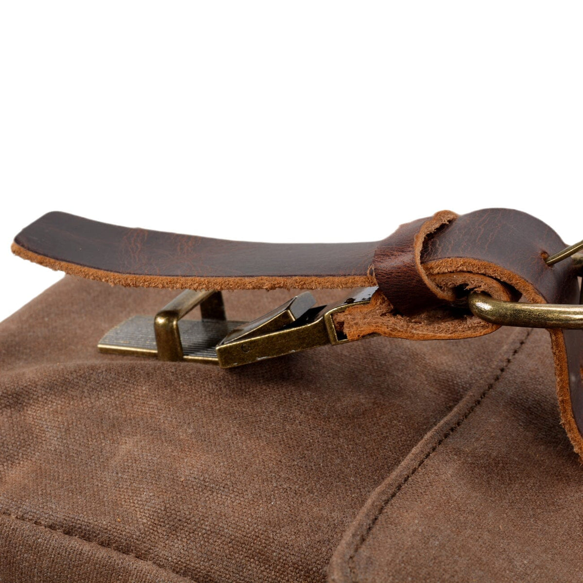 Ryan | Canvas shoulder bag made of Vegan Leather