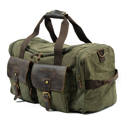 David | Canvas duffle bag for travel made of Vegan Leather