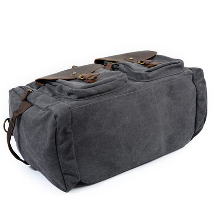 David | Canvas duffle bag for travel made of Vegan Leather